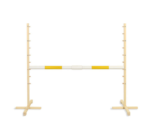 Springhindernis Hobby Horse 160 cm H-120 cm Gelbe Stange
