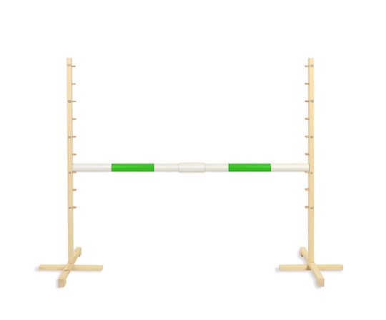 Jumping Obstacle Hobby Horse 160cm H-120 Cm Green Beam