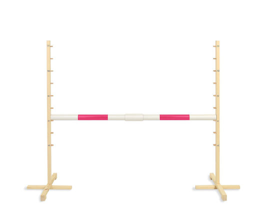 Jumping Obstacle Hobby Horse 160cm H-120 Cm Pink Beam