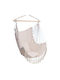 Fabric Swing Beige with 100kg Maximum Weight Capacity L100xW100xH130cm