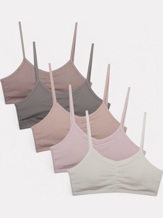 Biyo Set of Kids' Bralettes Multicolour 5pcs