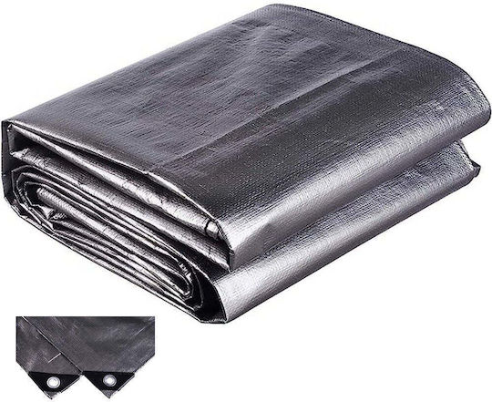 Cresman Waterproof Tarpaulin 200gr/m² 14x10m. Heavy Duty Silver