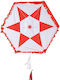 Red Kite with Adjustable Bridle Tail String 80cm