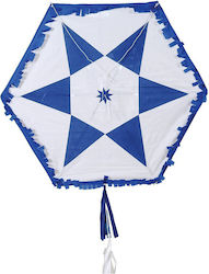 Blauer Drachen mit Schwanzschnur 120 cm