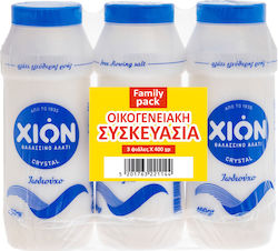 ΧΙΩΝ Αλάτι Πλαστική Φιάλη 3x400gr Family Pack