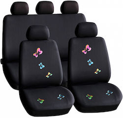 Set De Capace 9 Buc Poliester Negre
