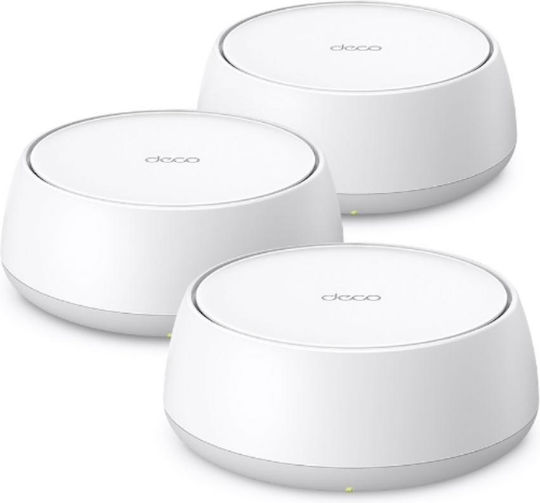 TP-LINK Deco BE25 v3 WiFi Мрежа на мрежови точки Точка за достъп Wi-Fi 7 Двулентов (2.4 и 5GHz) в Троен комплект