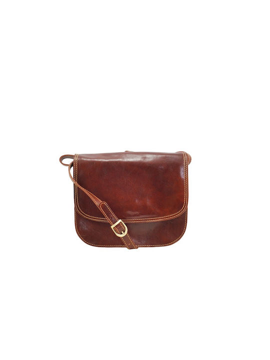 Leather Women's Bag Crossbody Tabac Brown