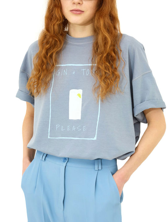 Women's Oversized T-shirt Sky Blue