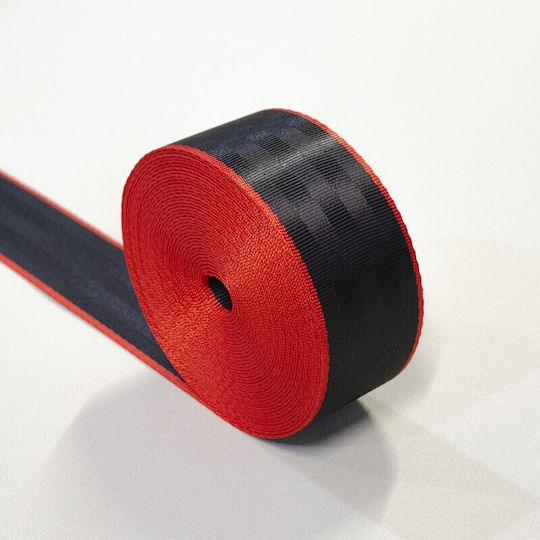 Curea de Siguranță Tuning Culoare Negru-roșu Lățime 46 Mm Preț Pe Metru Liniar