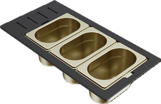 Μπολ Ανοξείδωτο Νεροχύτη Sintesi Drain Gold Kd013100gd Elleci