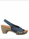 Leder Sandalen Anatomisch Marineblau