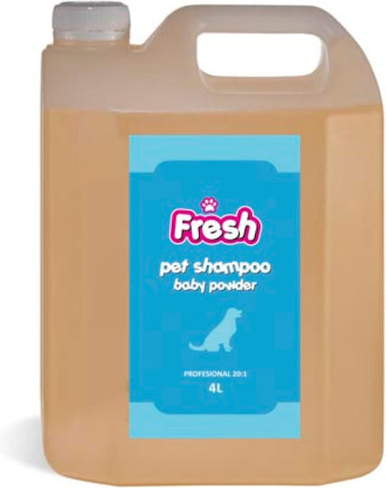 Fresh Professional Dog Shampoo Baby Powder 4 Liters