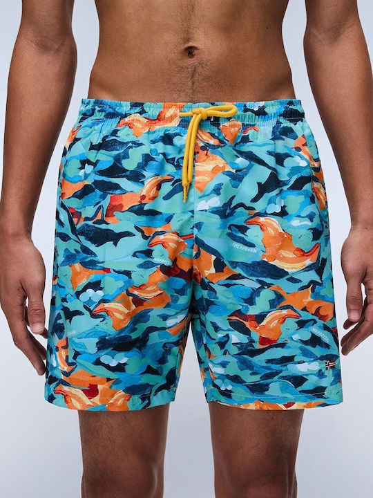 Napapijri Inuvik Men's Swimwear Shorts Blue wit...