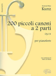 Kunz 200 Piccoli Canoni A 2 Parti Op.14