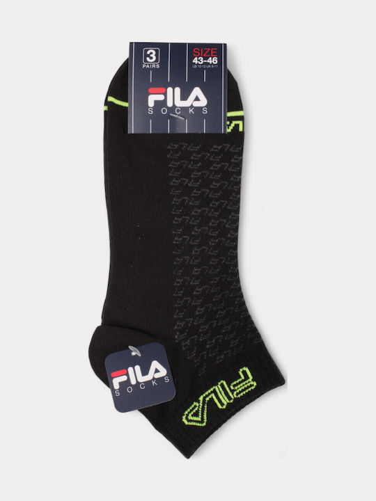FILA Men's Socks Black 3Pack