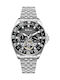 Lee Cooper Men's Automatic Watch with Silver Stainless Steel Bracelet