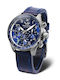 Vostok Europe Space Race Men's Watch 46mm Chronograph Battery with Blue Leather Strap