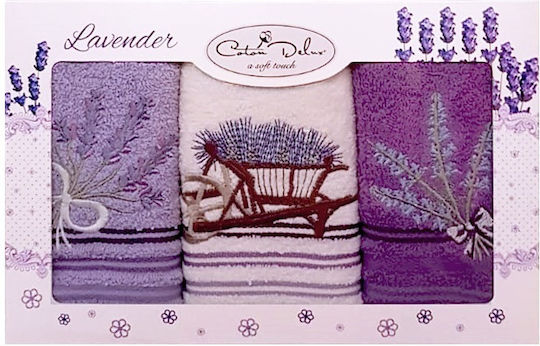 Coton Delux Prosop din 100% Bumbac 30x50cm 3buc
