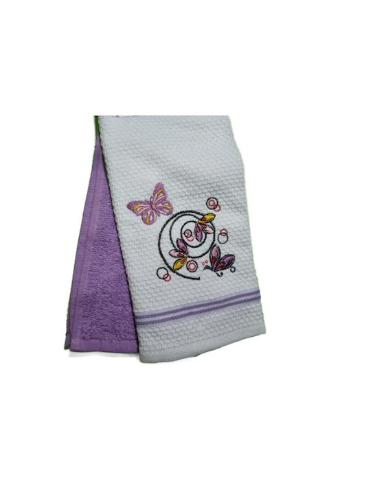 Coton Delux Prosop din 100% Bumbac în Culoarea Violet 40x60cm 2buc
