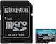 Kingston Canvas Go Plus SDXC 512GB U3 V30 A2 UHS-I 200MB/s With Adapter