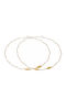 Two-Tone Gold-Plated Wedding Crowns with Leaves 051184 Brass