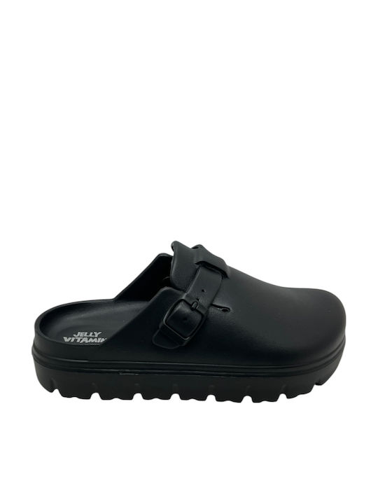 Jelly Vitamin Anatomic Clogs Black