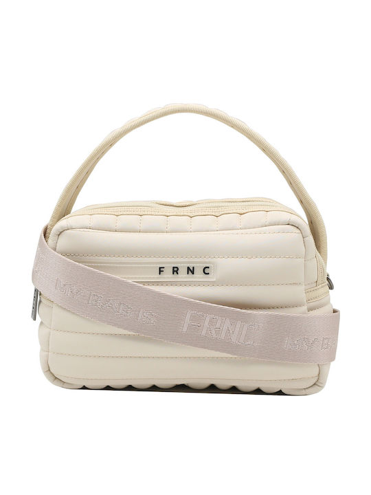 FRNC Γυναικεία Τσάντα Χιαστί Ivory