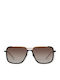 Kreuzbergkinder Massimo Men's Sunglasses with Black Metal Frame and Brown Gradient Lens MASSIMO C1