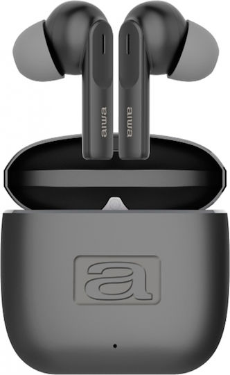 Aiwa EBTW-200 In-ear Bluetooth Handsfree Ακουστικά με Θήκη Φόρτισης Μαύρα