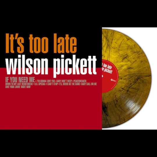 Wilson Pickett Its Too Late Orange Marble 1 Vinyl