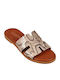 Flache Sandalen für Damen Snake