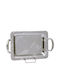Galifas Inoxidabil Dreptunghiular Tavă de Servire în Culoare Argintiu 45x30cm GBK-02373-L 1buc