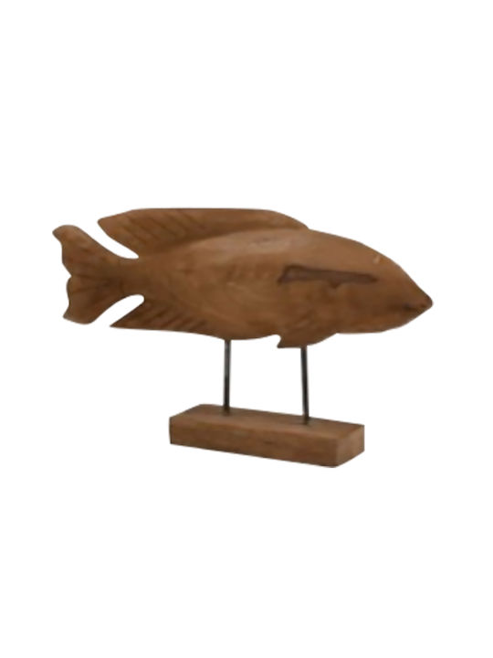 Dei 10 Holzfischfigur Länge 42 cm
