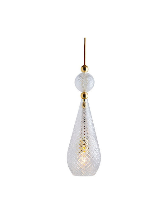 Ebb & Flow Pendant Light Gold with Crystals for...