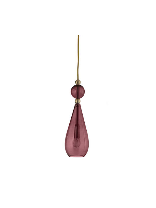 Ebb & Flow Pendant Light Pink with Socket E14, ...