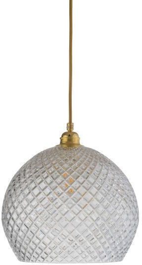Ebb & Flow Pendant Light Gold with Crystals for Socket E27 28x28cm