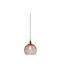 Ebb & Flow Pendant Light Pink with Socket E14, E.14 15.5x15.5cm