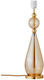Table Lamp Base 1xE27 Blown Glass 47cm Gold Metal Smykke Ebb&flow Ba101131 Black-Gold