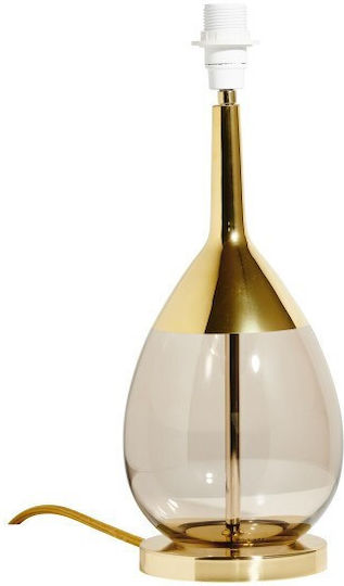 Table Lamp Base 1xe14 Blown Glass Bicolor 34cm Gold Body Lute Ebb&flow Ba101479 Black-Gold