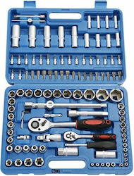 SIKS Ratschen- und Steckschlüssel-Set 1/2" & 3/8" & 1/4" 108 Stück SIKS Ratschen- und Steckschlüssel-Set 1/2" & 3/8" & 1/4" 108 Stück