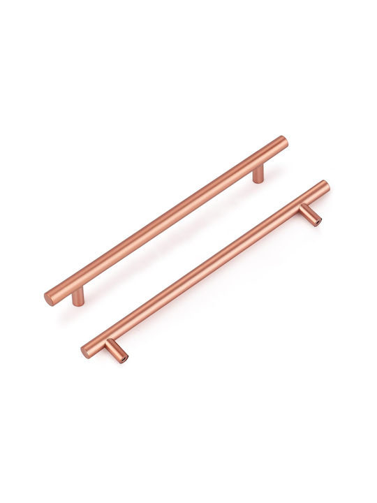 Schubladengriff Schränke 256 mm 15 Stück Rosa Farbe Stahl