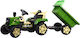 Kids Electric Tractor with Trailer 6 Volt Green for 5+ Years
