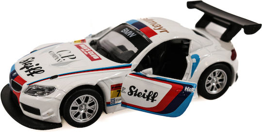 Bmw Z4 Gt3 Msz 1:38 White Toy Car
