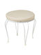 Galvanized Solid Metal Stool 44 X 40 H Cm