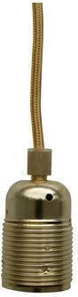 Pendant Light Suspension 1xe27 Metal Fabric Cable Wire Unit Ebb&flow Wie27rgo Gold