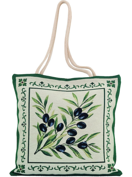 Dimeco Geantă De Plajă Din Material Textil Verde