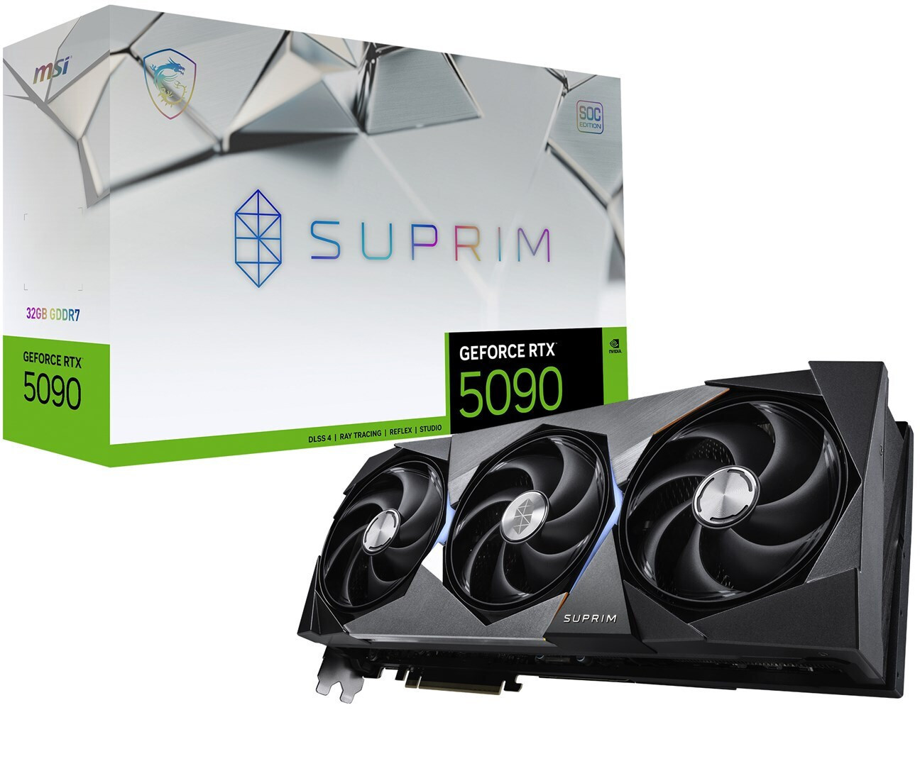 MSI GeForce RTX 5090 32GB GDDR7 SUPRIM SOC Κάρτα Γραφικών