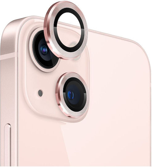 Apple iPhone 13/13 Mini Northjo Camera Protection Rings Pink
