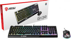 MSI Vigor GK30 Combo Μεμβράνης - Σετ με Ποντίκι (Αγγλικό US)